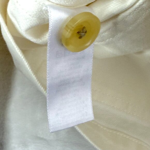 Everlane The Chore Button Front Collared Boxy Denim Jacket Womens XS Cream - Picture 5 of 9